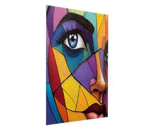 5D DIY Face Diamond Art Kits Adults, Abstract Diamond Painting Kit, Full Drill Paint by Numbers for Adults, Crystal Art Rhinestones Embroidery Cross Stitch Artwork, Room Decor 16 x 22 Inch Model-03701