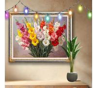 5D DIY Flower Diamond Painting Kit,Full Drill Gem Art for Adults and Kids,Landscape Rhinestone Cross Stitch Arts and Crafts,Home Decor Gift,Crystal Diamond Art Painting by Numbers 50x40cm 58F-2103