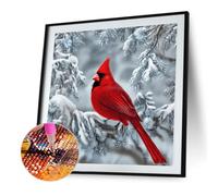 5D DIY Full Round Drill Cardinal Kit Home Decor Craft 30x30CM