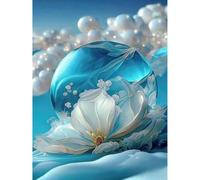 5D DIY Full Round Drill Flowers Pearls Kit Home Decor 30x40cm (A) (18)