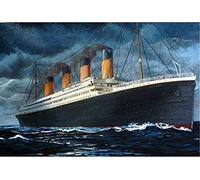 5D DIY Full Round -Titanic Ship - Diamond Painting Kit Mosaic Art Picture Handmade Cross Stitch Rhinestone Embroidery Cartoon Set 40×50cm