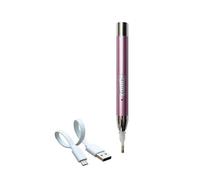 5D DIY Gem Painting Pens Set, Refillable Wax Pen Kit with Point Drill Tools, Crystal Art Accessories, Ergonomic Metal Pens for Bead Embroidery and Craft Projects
