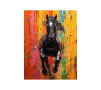 5D DIY Horse Diamond Art Kits Adults, Abstract Diamond Painting, Full Drill Crystal Canvas Wall Art 20 x 28 In Rhinestones Embroidery Cross Stitch Paint by Numbers for Adults,Room Decor Gifts 258-0111