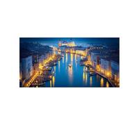 5D DIY Night View Diamond Art Kits Adults, Venice Diamond Painting, Full Drill Crystal Canvas Wall Art 48x24Inch Rhinestones Embroidery Cross Stitch Paint by Numbers, Room Decor Gifts 2509-8086