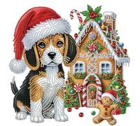 5D DIY Partial Special Shaped Drill Christmas Diamond Painting Kit, DIY Diamond Art Christmas Kits for Beginner, Xmas Crystal Craft Painting, Rhinestone Home Decoration Art Craft 30x30 cm-11