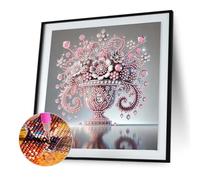 5D DIY Partial Special Shaped Drill Kit Vase Decoration 30x30cm