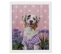 5D DIY Pet Dog Diamond Painting Kits, Full Drill Diamond Art for Adults, Diamond Crystal Art Embroidery Cross Stitch Crafts Pictures by Numbers for Home Room Wall Decoration, Gifts 20 x 28 in k-113