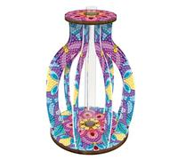 5D DIY Wooden Butterfly Diamond Painting Vase Kit, Rhinestones Desktop Ornaments, Tabletop Ornaments for Beginner, Diamond Art Tabletop Decors Bedroom Table Decor-02