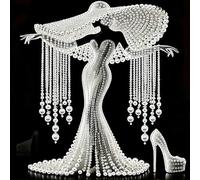 5D Elegant Lady Special Shape Diamond Art Painting Kit,DIY Partial Drill Diamond Art Kits for Adults,Crystal RhinestonesDiamond Dots Painting Crafts,DIY Aesthetic Home Wall Decor Craft Gift for Women