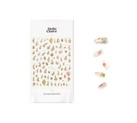 5D Embossed Flower Stickers for Nail Art White Floral Self-Adhesive Pearls Nail Art Decals for Women Nail Supplies Art Design Stickers (to4380)