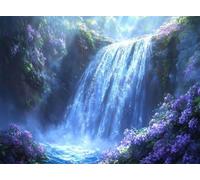 5D Fall Diamond Art Cave Diamond Painting Kit for Adults Beginners, DIY Full Round Drill Crystal Art kits for Adults, Embroidery Cross Stitch Gem Painting Crafts for Home Room Decor 50x70 cm Q4-1477