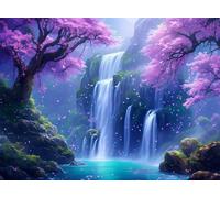 5D Fall Diamond Art Tree Diamond Painting Kit for Adults Beginners, DIY Full Round Drill Crystal Art kits for Adults, Embroidery Cross Stitch Gem Painting Crafts for Home Room Decor 35x50 cm Q4-1033