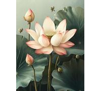 5D Flowers Diamond Painting Kits for Beginners Adults, DIY Plant Diamond Art Kits, Square Full Drill Gem Art Crafts, Crystal Embroidery Cross Easy Kits for Home Wall Decor 12x16inch（PF-55753）