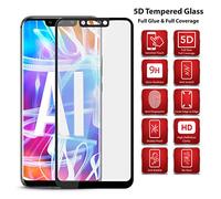 5D Full Glue Screen Protector Compatible with MotorolaOne Vision (Argos UK) Tempered Glass Screen Defender Full Coverage Edge to Edge Tempered Glass in Black