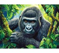 5D Gorilla Diamond Art 12x16 Inch Full Drill Diamond Painting Kits for Adults & Beginners - DIY Art Crafts for Relaxation and Home Wall Decor 469