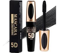 5D Mascara Black - Extra Thick, Lengthening Fibre Mascaras, False Lash Effect Mascaras, Smudge-Proof All-Day Wear for Luxurious 4D Lashes | Waterproof Mascara Black