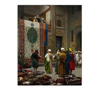 5D Painting Kits for Adults and Kids Jean-Leon Gerome《The Carpet Merchant》 DIY Full Drill Painting20*24In