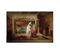 5D Painting Kits Jean-Leon Gerome《King Candaules, 1859》 Full Drill Dots Paintings Picture Arts Craft for Home Wall Art Decor16*20In