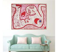 5D Painting Kits Paul Klee A Woman for Gods Abstract Full Drill Dots Paintings Picture Arts Craft for Home Wall Art Decor16*20In