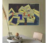 5D Painting Kits Paul Klee Architecture Transparent Structural Full Drill Dots Paintings Picture Arts Craft for Home Wall Art Decor16*20In