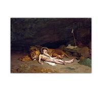 5D Painting Kits Saint Jerome,1874 by Jean Leon Gerome Full Drill Dots Paintings Picture Arts Craft for Home Wall Art Decor16*20In