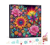 5D Pearl Diamonds Painting Kits with Frame,29x29cm DIY Pearl Gem Art Diamonds Painting Kits for Beginners Adults,Creativity DIY Pearls Dot Paintings,Home Decor Gift Diamond Picture Arts Craft-12