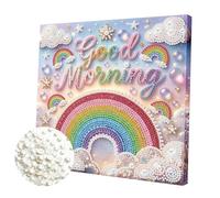 5D Pearl Painting Kits, DIY Pearl Gem Art Diamond Painting Kits for Beginners Adults, 25x25cm Creativity DIY Pearls Dot Paintings, Home Decor Gift Diamond Dots Paintings Picture Arts Craft -ZZH252