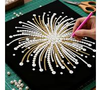 5D Pearl Painting Kits for Adults, Diamond Art Painting Kits for Adults Beginner, DIY Special Shaped Crystal Rhinestones Diamonds Dot Gem Painting for Home Wall Decor 25 x 25 cm-Pearl
