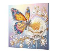 5D Pearl Painting Kits with Frame, 25x25cm DIY Pearl Gem Art Diamond Painting Kits for Adults Beginners, Creativity Pearls Dot Paintings, Home Decor Gift Diamond Dots Paintings Picture Arts Craft-04