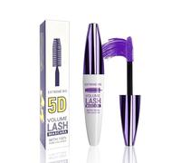 5D Purple Mascara Volume and Length,1Pcs Waterproof Smudge-Proof Color Mascara for Eyelashes,Volumizing Curling Defining Eye Lashes, Longlasting Fiber Colored Rimel De Pestañas for Women Eye Makeup