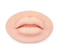 5D Realistic Silicone Lip Model for Permanent Makeup Practice -Latex Fake Skin for Tattoo Training, Natural Look(Skin 1pcs)