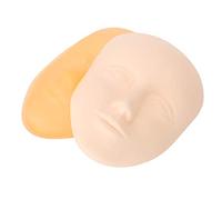 5D Silicone Practice Skin for Permanent Makeup Microblading Training | Eyebrow and Lip Practice Skin | Flexible & Soft Training Tool for Beginners (Practice leather base) (Facial skin) (1 Set)
