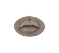 5D Silicone Tattoo Practice Fake Lips Realistic Module For Microblading Semi Permanent Make Up Supplies(Dark Coffee Skin)