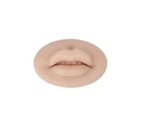 5D Silicone Tattoo Practice Fake Lips Realistic Module For Microblading Semi Permanent Make Up Supplies(Yellow Skin)