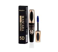 5D Silk Fiber Eyelash Mascara Black Volume Lash Sensational Volumizing Soft Brush and Thickening Mascaras Waterproof Long-Lasting Non Smudge False Effect (Blue)