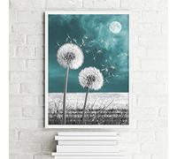 5D Square Diamond Painting Dandelion DIY Diamond Art Rhinestone Embroidery Mosaic Craft kits for Adults Cross Stitch Kits Supply Art Craft Canvas Wall Sticker Hobbies for Adults 30x40cm/12x16 inches