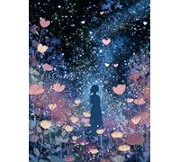 5D Square Diamond Painting Kit, Full Drill Festive Girl Starry Sky Diamond Art for Adults & Kids, Holiday Home Decor, DIY Gift Idea, Fun Family Craft Activity, Perfect for Stress Relief 30x40cm B-862
