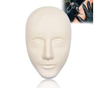 5D Tattoo Practice Skin, Mannequin Face Fake Skin, Permanent Makeup Microblading Eyebrow Lip Training Silicone Fake Skin for Tattoo Beginner (Tattoo Practice Skin)