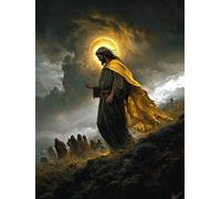 5D The Shelter of Jesus Christian Religious Diamond Art 12x16 Inch Full Drill Diamond Painting Kits for Adults & Beginners - DIY Art Crafts for Relaxation and Home Wall Decor 968