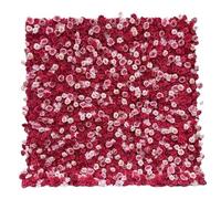 5D Three-Dimensional Handmade Silk Flower Cloth-Based Simulation Rose Red Rose Peony Flower Wall,Wedding Decoration/Shopping Mall Activity Background Wall/Outdoor Photography ,2.4*2.4m/7.8*7.8FT