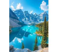 5D Valley Diamond Painting Kits for Adults, Fall Square Diamond Art Kit for Beginners, DIY Square Full Drill Crystal Cross Stitch Embroidery Craft Kits, for Home Wall Decor Gifts 24x32inch -2294