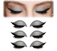 5D Volume Eye Shadow Eyelash Patches - 2-in-1 Reusable Makeup Stickers With False Lashes & Eyeshadow, Waterproof & All-Day Wear(# A)