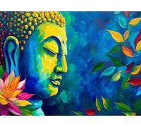 5D Zen Diamond Art Plant Diamond Painting Kit for Adults Beginners, DIY Full Round Drill Crystal Art kits for Adults, Embroidery Cross Stitch Gem Painting Crafts for Home Room Decor 60x80 cm Q4-1045