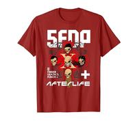 5FDP - Afterlife Cranberry T-Shirt, Men, Cranberry Red, X-Large