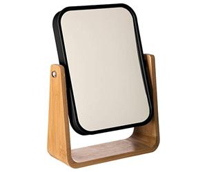5five Natureo Bamboo Mirror 16 x 22 cm Black