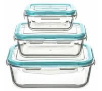 5Five Simply Smart ClipEat food storage set 3 pcs, glass, 330+800 ml + 1.7 L