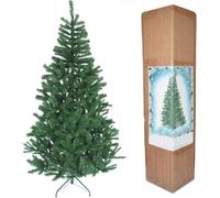 5ft/1.5m Alaskan Pine Green Artificial Christmas Tree 390 Tips with Metal Stand Xmas Home Decorations 150Cm