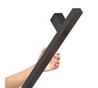 5FT-13FT Black Square Tube il Sturdy Wall Mount Railing for Indoor/Outdoor Steps Industrial Iron Non-Slip Grab Bar Banister Rail Kit (17ft/510cm)