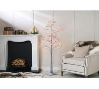 5ft Blossom Tree Christmas Tree Artificial - Grey with LED Lights Warm White Tips