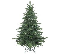 HOMCOM 5ft Christmas Tree, Hinged Xmas Tree with Realistic Branches, Green